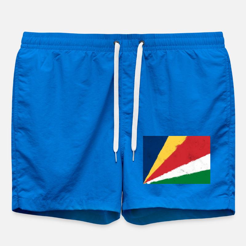 Drapeau des Seychelles - Short de bain - cobalt blue