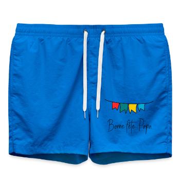 FÊTE DES PÈRES. BONNE FÊTE PAPA. PAPA. BONNE FÊTE. - Short de bain - cobalt blue - Devant