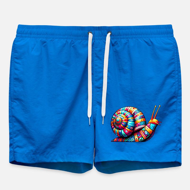 Snail - Swim Trunks - cobalt blue