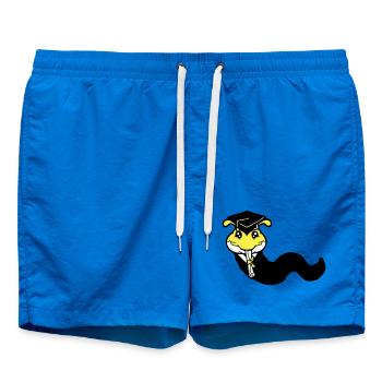 Raupe Schulabschluss Abitur bestanden College Wurm - Badeshorts - Cobalt blue - Vorne
