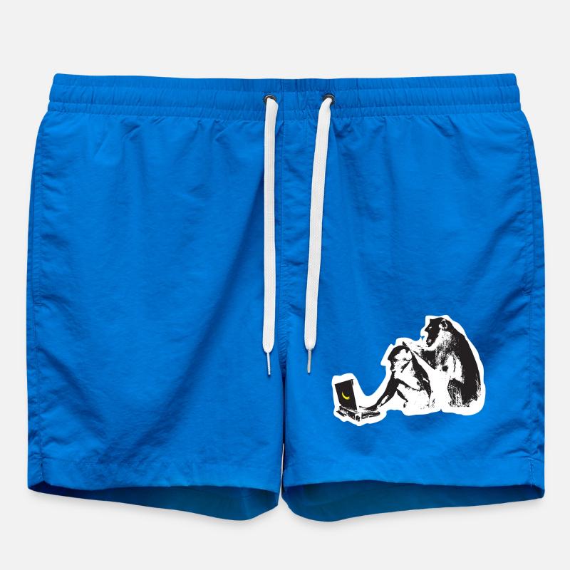 Street Art Tech Monkey - Swim Trunks - cobalt blue