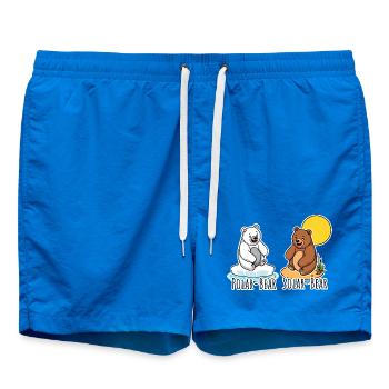 Polar Bear and Solar Bear are best Friends! - Badeshorts - Cobalt blue - Vorne