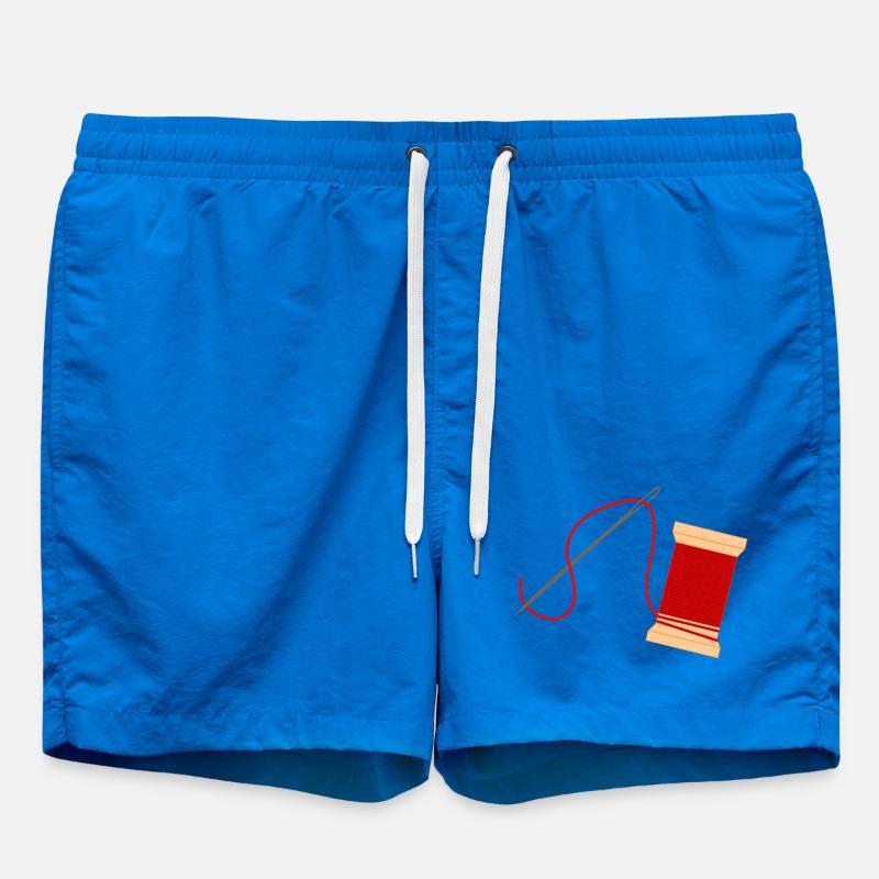 Needle and thread logo embroidery - Swim Trunks - cobalt blue