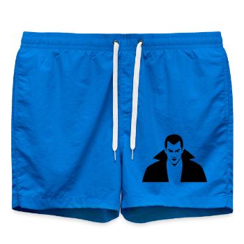 Vampire Illustration - Swim Trunks - cobalt blue - Front