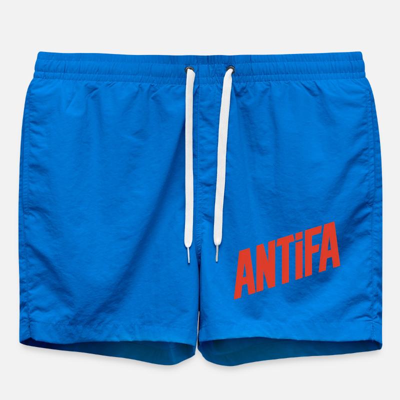 Antifa - Antifascist Merch - Swim Trunks - cobalt blue