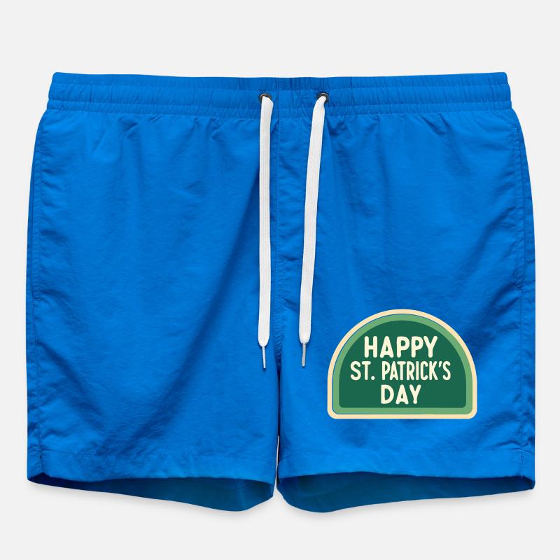 Jour Saint-Patrick Vert Badge - Short de bain - cobalt blue