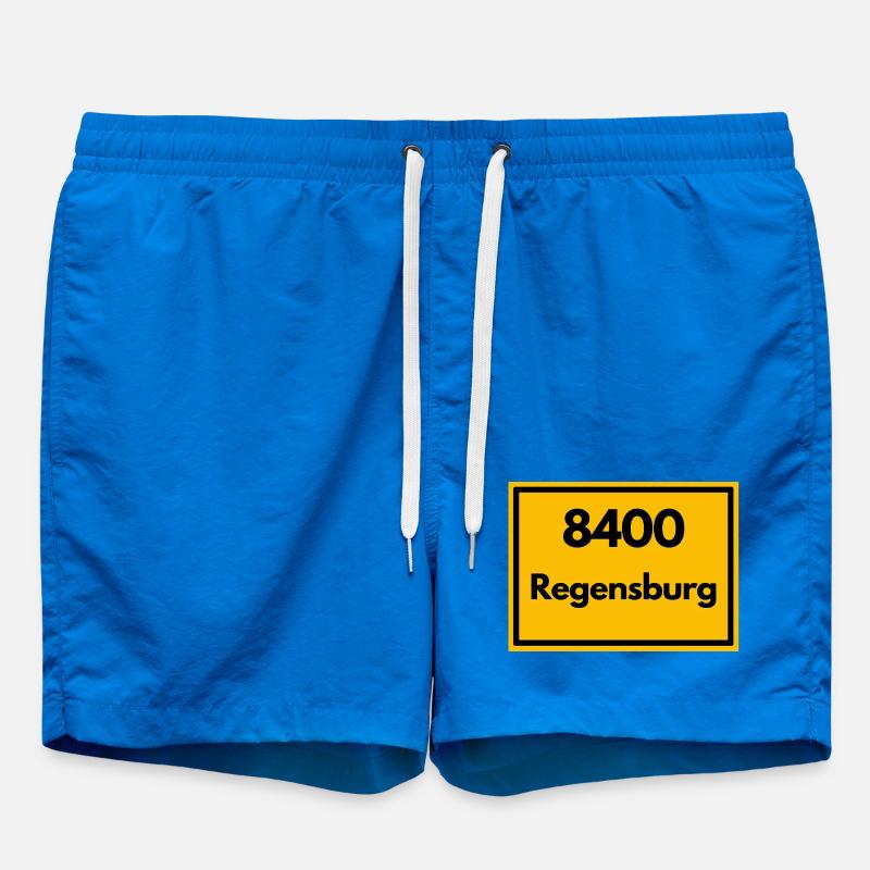 ANCIEN CODE POSTAL RÉTRO 8400 REGENSBURG - Short de bain - cobalt blue
