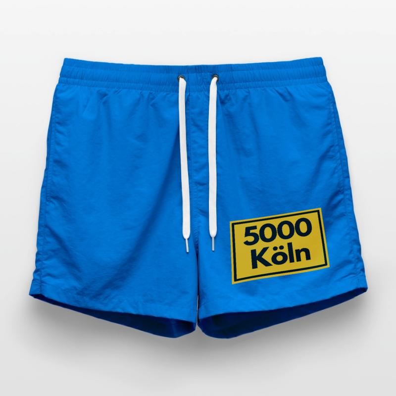 OLD POSTCODE POSTCODE RETRO 5000 COLOGNE - CATHEDRAL CITY Swim Trunks