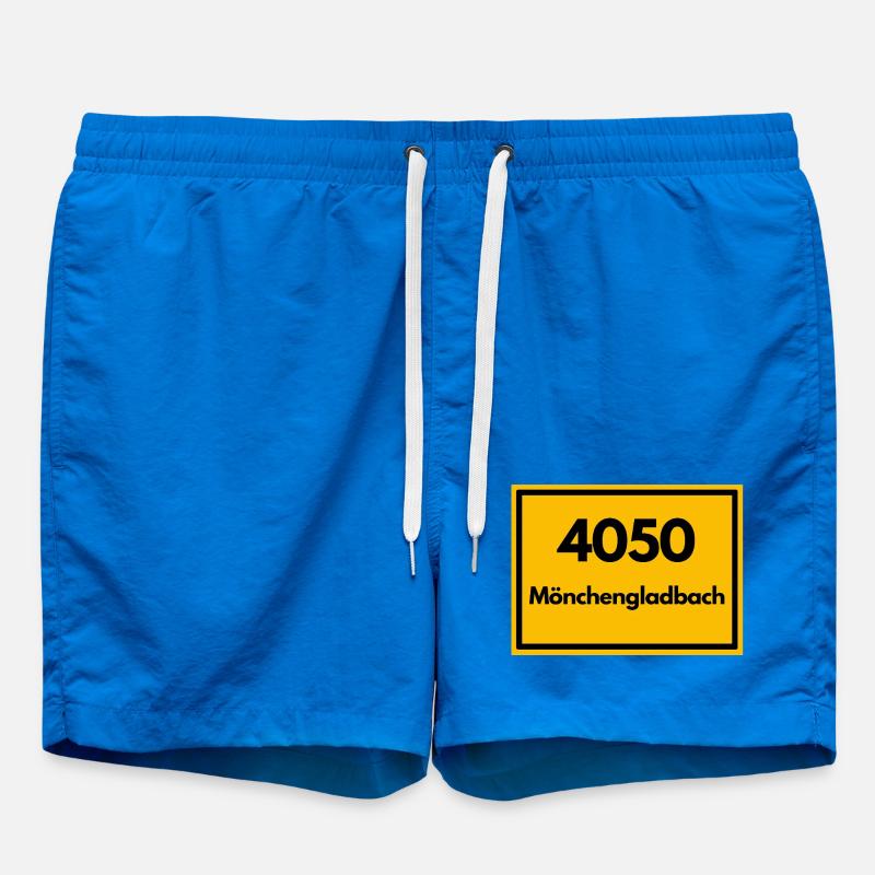 OLD POSTCODE POSTCODE 4050 MÖNCHENGLADBACH FUSSBAL - Swim Trunks - cobalt blue