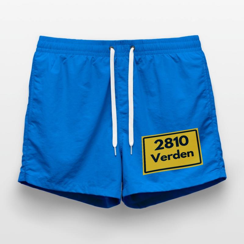 OLD POSTCODE POSTCODE RETRO 2810 VERDEN PFERDEDOM Swim Trunks
