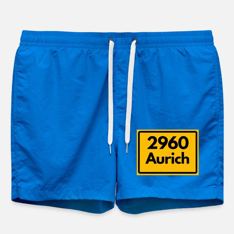 ANCIEN CODE POSTAL 2960 AURICH OSTFRIESLAND - Short de bain - cobalt blue