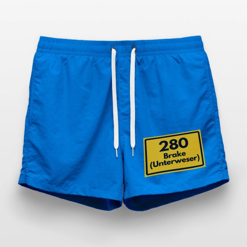 OLD POSTCODE ZIP CODE RETRO 2880 BRAKE UNTERWESER! Swim Trunks