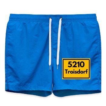 ALTE POSTLEITZAHL PLZ RETRO 5210 TROISDORF - Badeshorts - Cobalt blue - Vorne