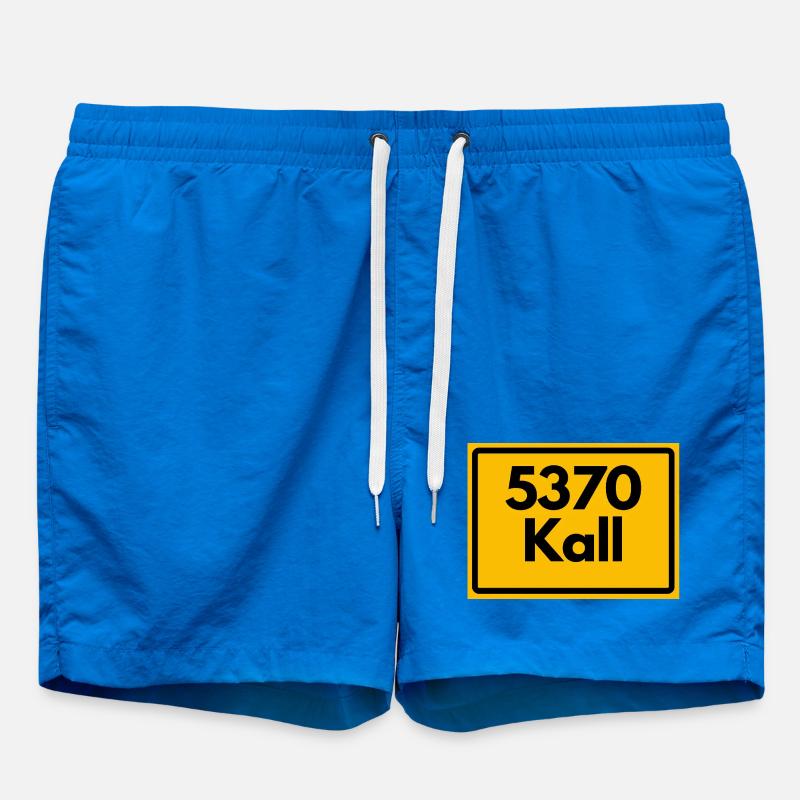 ANCIEN CODE POSTAL RETRO 5370 KALL - Short de bain - cobalt blue