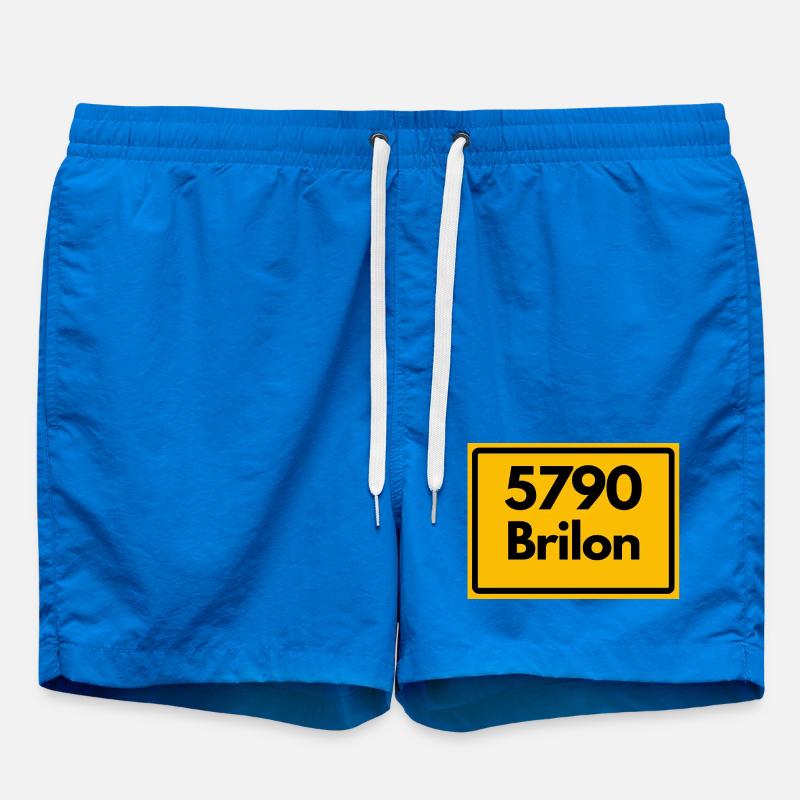 ANCIEN CODE POSTAL RETRO 5790 BRILON - Short de bain - cobalt blue
