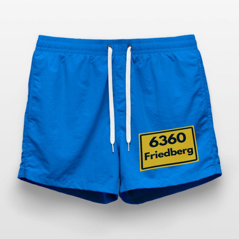OLD POSTCODE ZIP CODE RETRO 6360 FRIEDBERG HEIMAT Swim Trunks