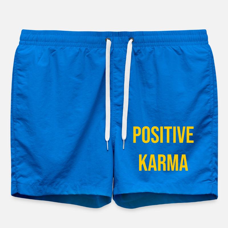 Karma positif _ Cadeau pour les optimistes - Short de bain - cobalt blue