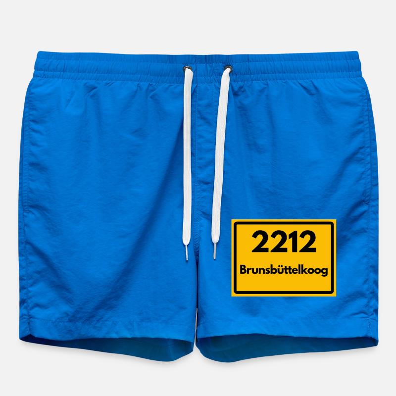 ALTE POSTLEITZAHL 2212 BRUNSBÜTTELKOOG - Badeshorts - Cobalt blue