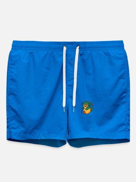 Drachenkatze im Fantasy-Design - Badeshorts - Cobalt blue