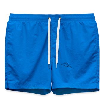 Papierflieger Skizze Minimalistisch Line Art - Badeshorts - Cobalt blue - Vorne - AI Model Male 185 light (185cm)