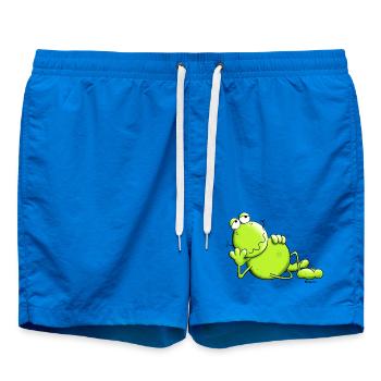 Verträumter Frosch - Badeshorts - Cobalt blue - Vorne