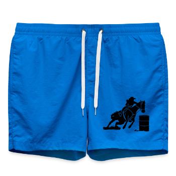 Equitation Western Equestre - Course de tonneaux - Short de bain - cobalt blue - Devant