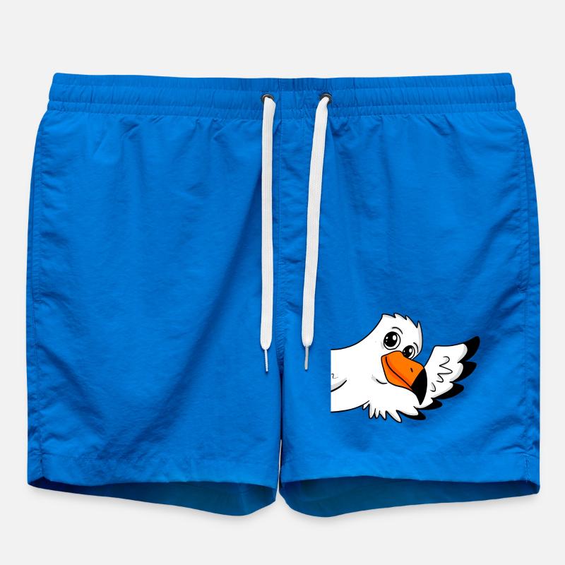 Seagull greeting greeting - Swim Trunks - cobalt blue