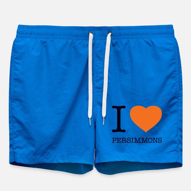 I LOVE PERSIMMONS Persimmon Fruit - Swim Trunks - cobalt blue