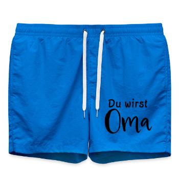 Du wirst Oma - Badeshorts - Cobalt blue - Vorne