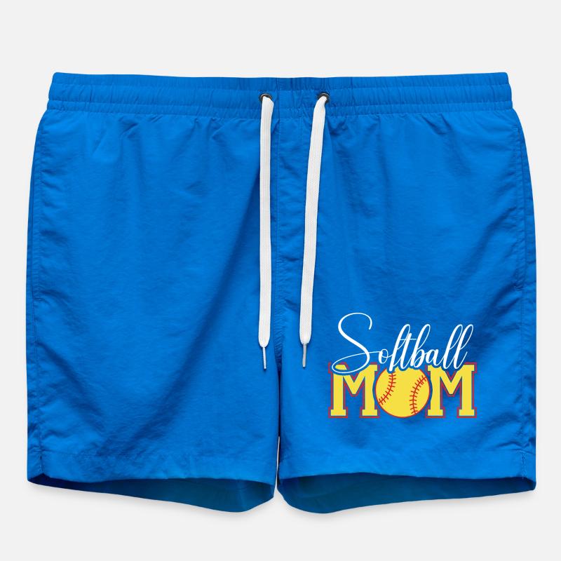 Emblème de maman de softball - Short de bain - cobalt blue