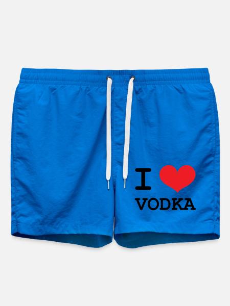 I Love Vodka - Alcohol - Swim Trunks - cobalt blue
