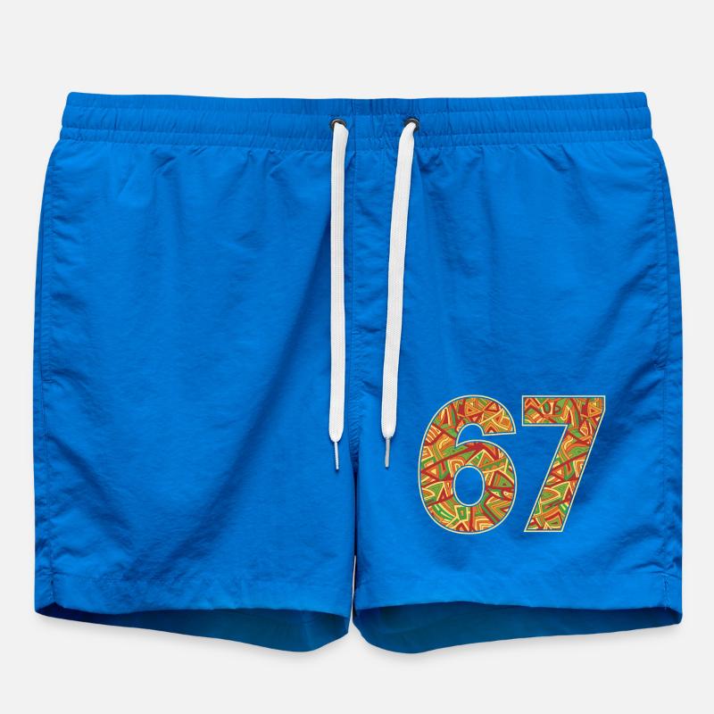 Modèle Afrique Tribal 67 - Short de bain - cobalt blue