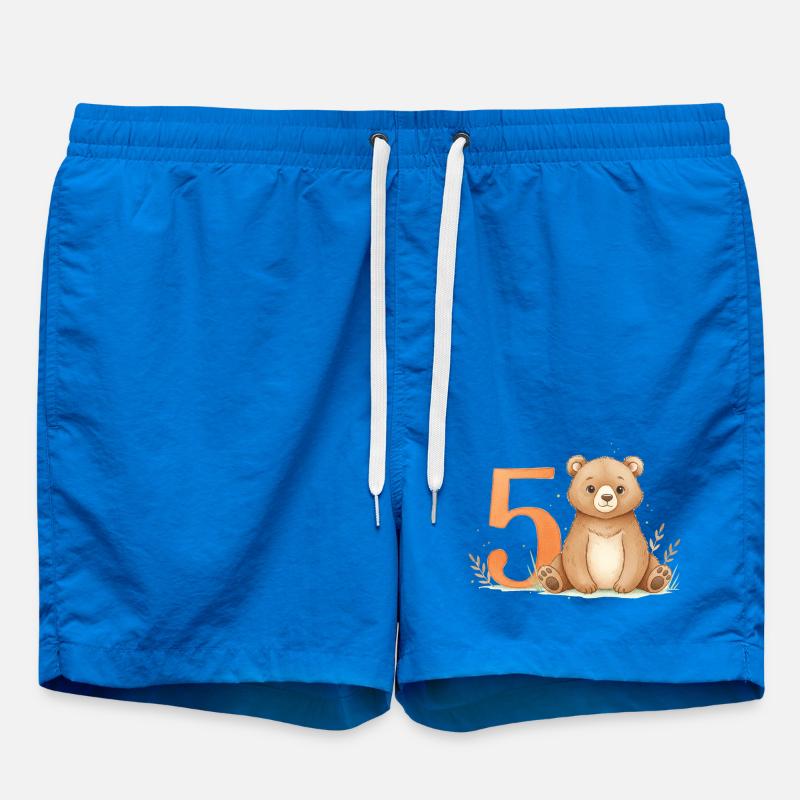 Petit Ours avec le Numéro Cinq - Short de bain - cobalt blue