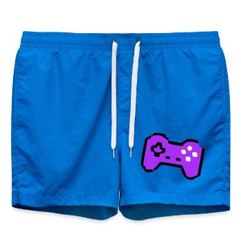  Schräger Retro Controller Gamer - Badeshorts - Cobalt blue - Vorne