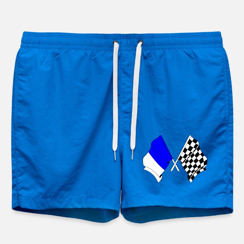 Spa Racing Flags - Swim Trunks - cobalt blue