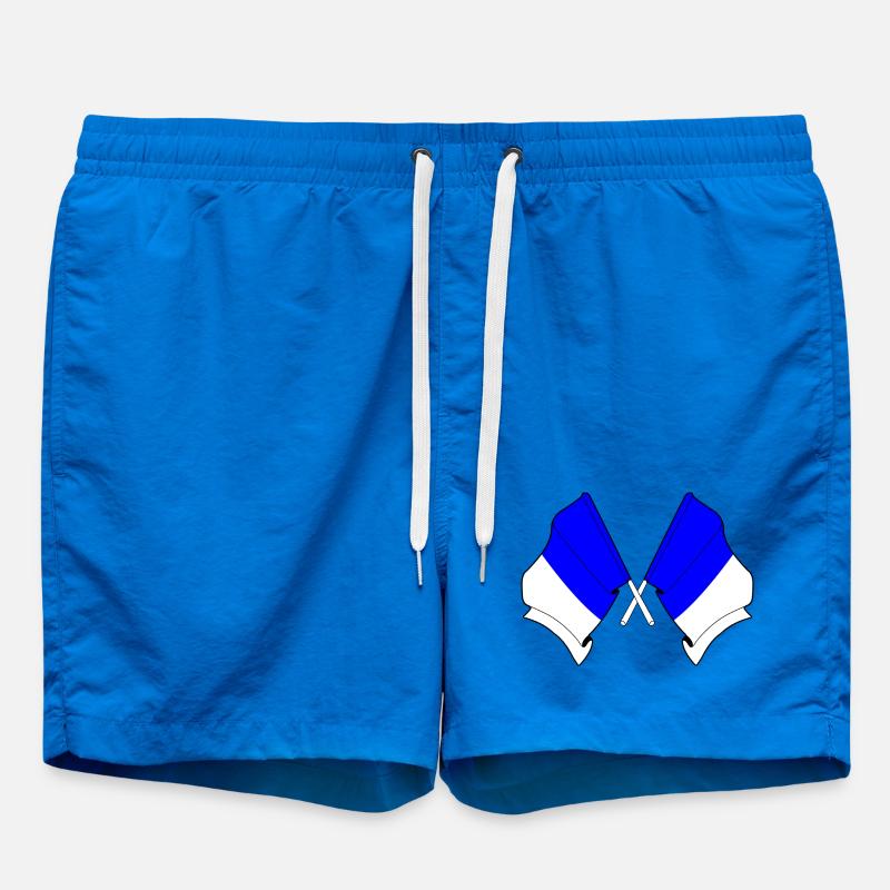 Spa Twin Flags - Swim Trunks - cobalt blue
