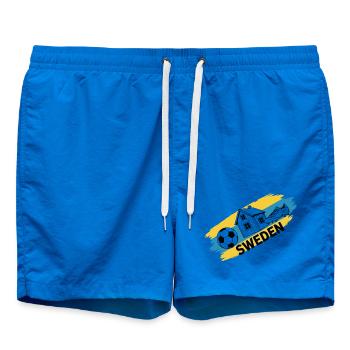 Suède Football Maillot Supporter Sweden Soccer - Short de bain - cobalt blue - Devant
