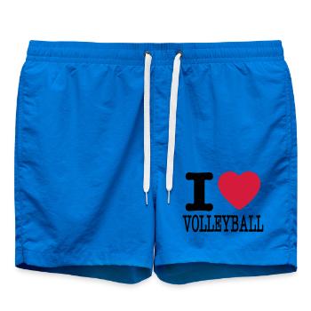 J'aime le volley-ball / j'aime la chemise de volleyball - Short de bain - cobalt blue - Devant