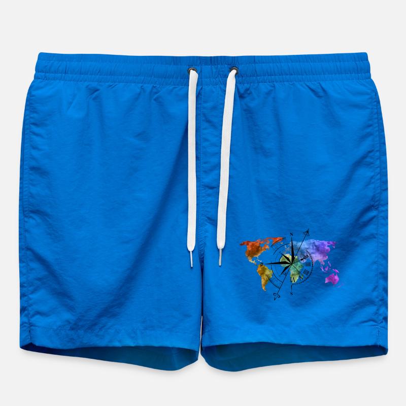 Globetrotter Compass - Swim Trunks - cobalt blue