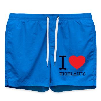 I LOVE HIGHLANDS - Badeshorts - Cobalt blue - Vorne