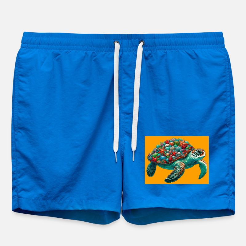 turtle - Swim Trunks - cobalt blue