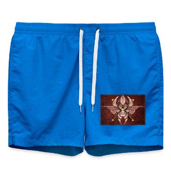Feuerflügel Mandala auf Lederoptik - Badeshorts - Cobalt blue - Vorne
