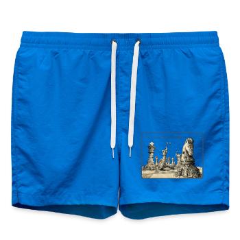Winged Dream of Queens - Swim Trunks - cobalt blue - Front