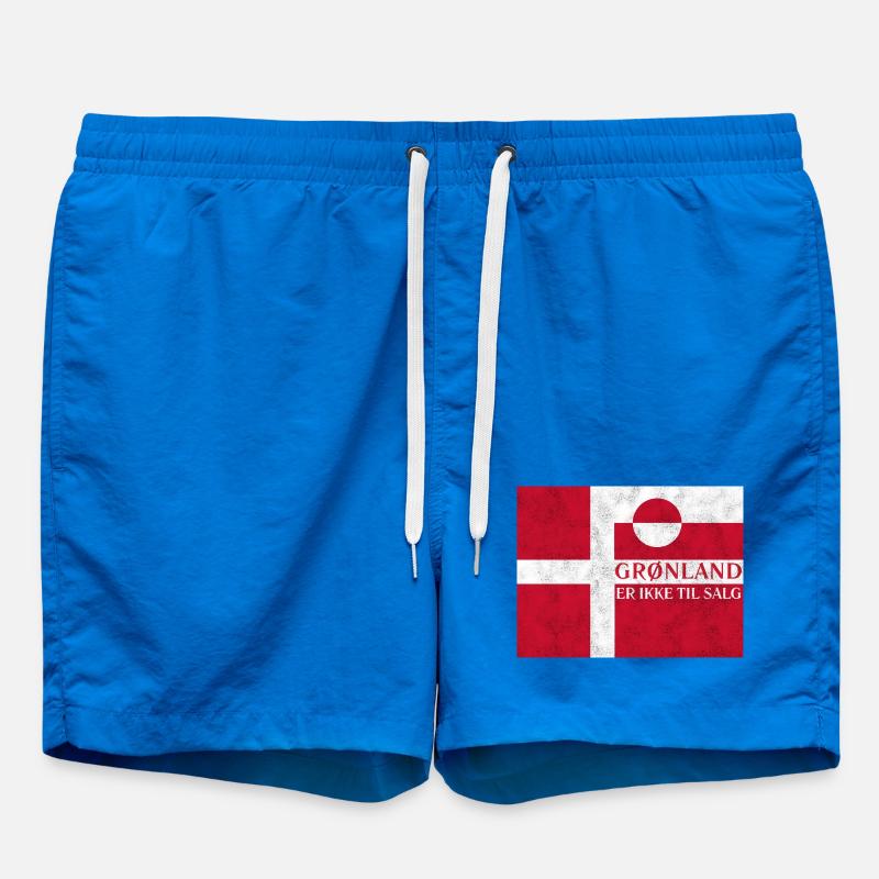 Grønland Ikke Til Salg - Swim Trunks - cobalt blue