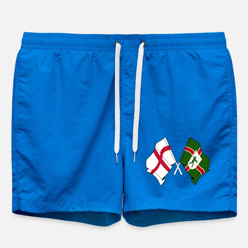 Drapeaux du Nottinghamshire × Angleterre - Short de bain - cobalt blue