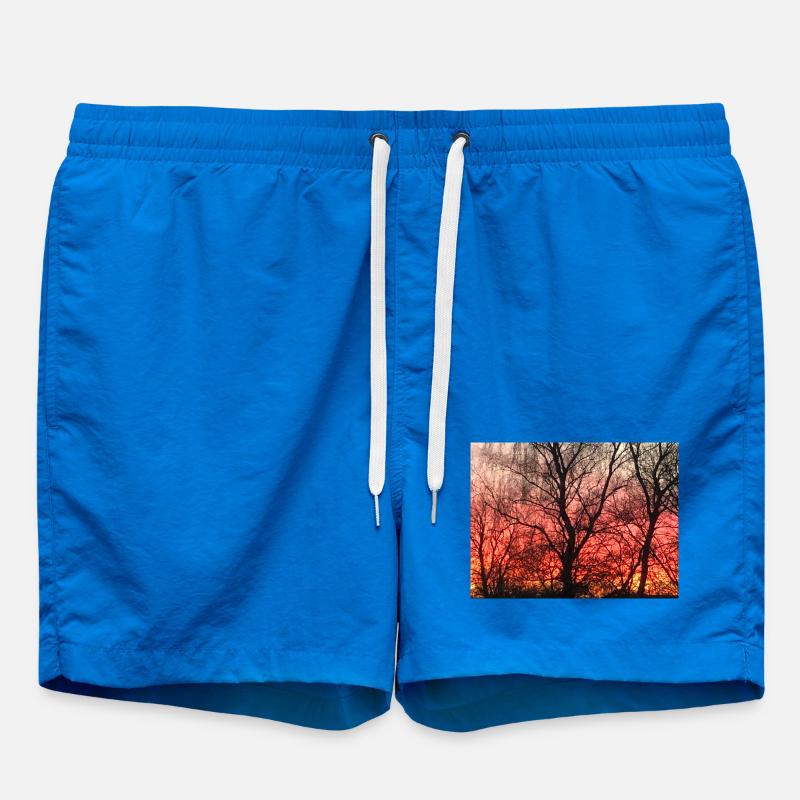 sunset - Swim Trunks - cobalt blue