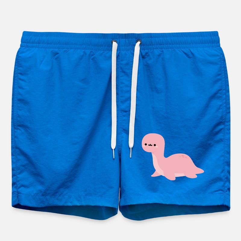 Brontosaurus Harmonica - Swim Trunks - cobalt blue