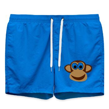 monkey - Swim Trunks - cobalt blue - Front