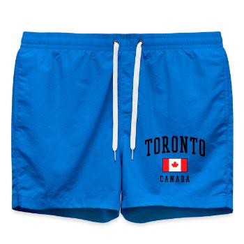 Idée cadeau pour le design du drapeau du Canada à Toronto - Short de bain - cobalt blue - Devant