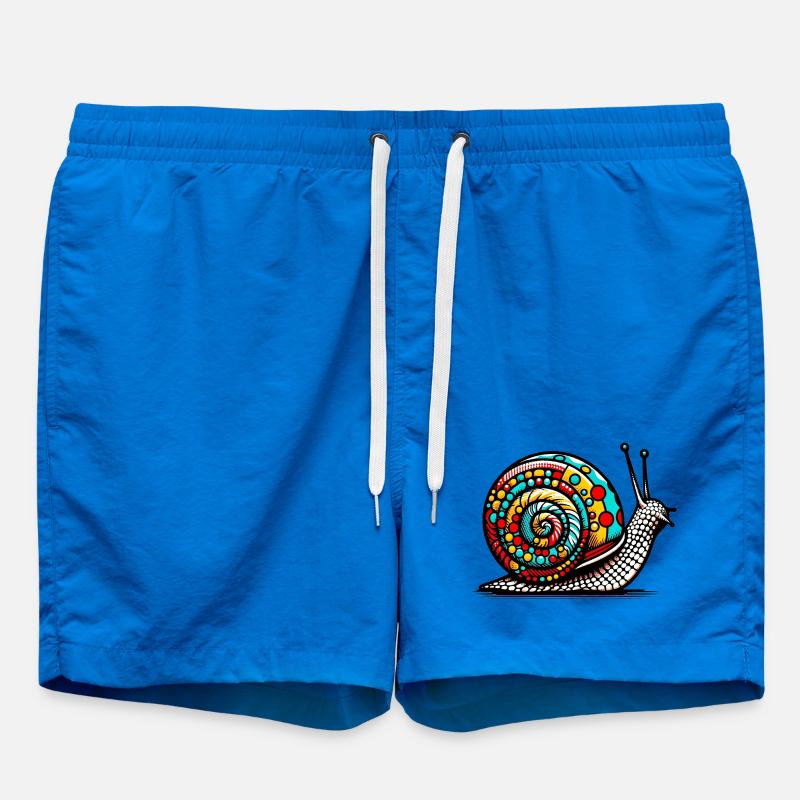 Snail - Swim Trunks - cobalt blue